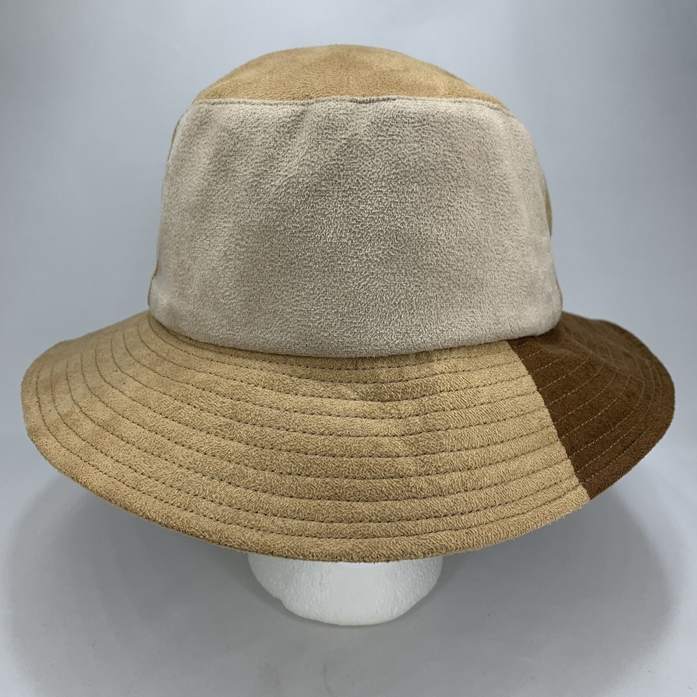 Urban Outfitters Bucket Hat Medium Tan Brown Suede Cap with Tag